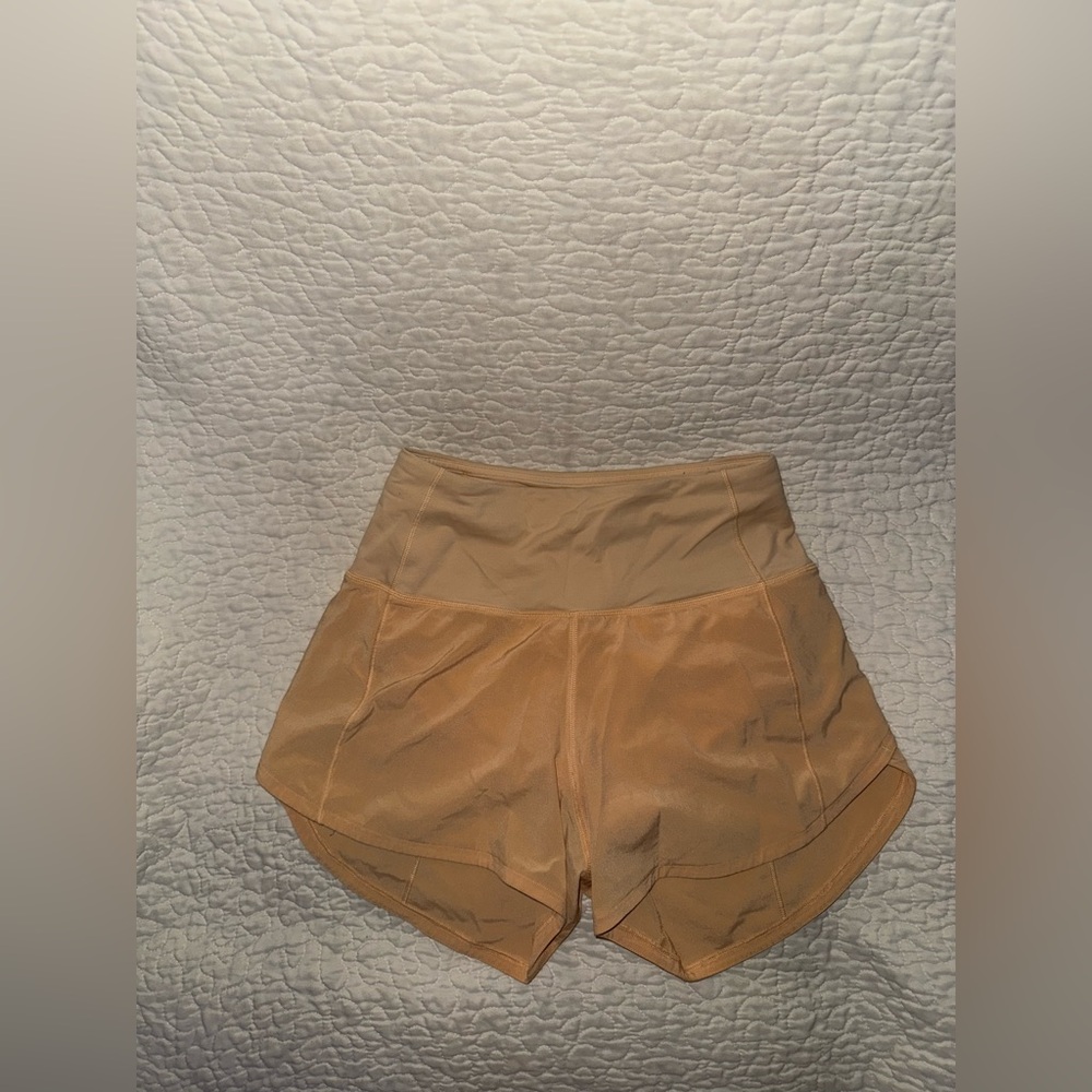 Lululemon Speed Up High-Rise Lined
Short Summer Glow Size 0 4”‎